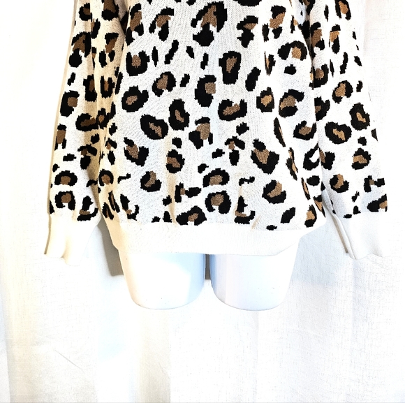 2/$20 Miss Sparkling S Cheetah Sweater - Picture 4 of 7